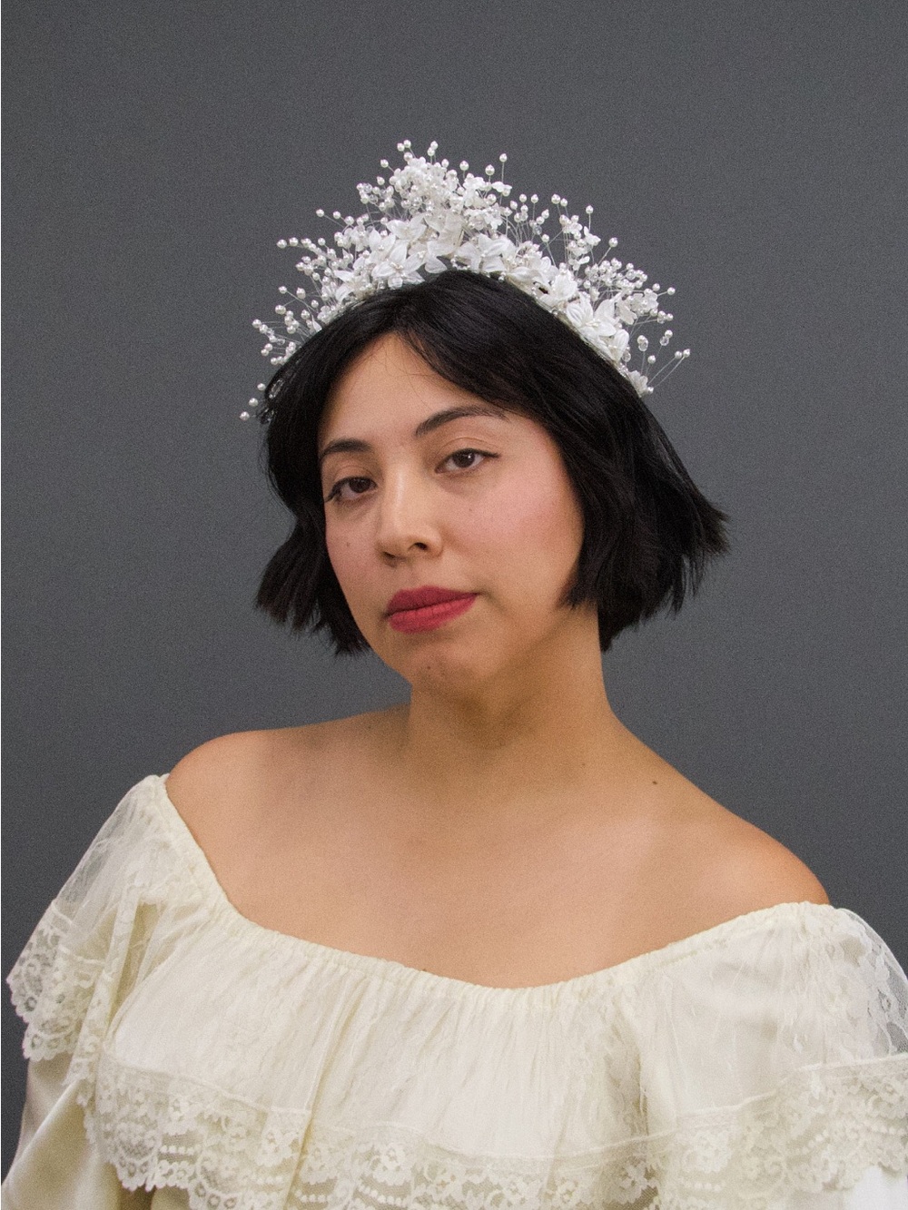 Vintage floral tiara
